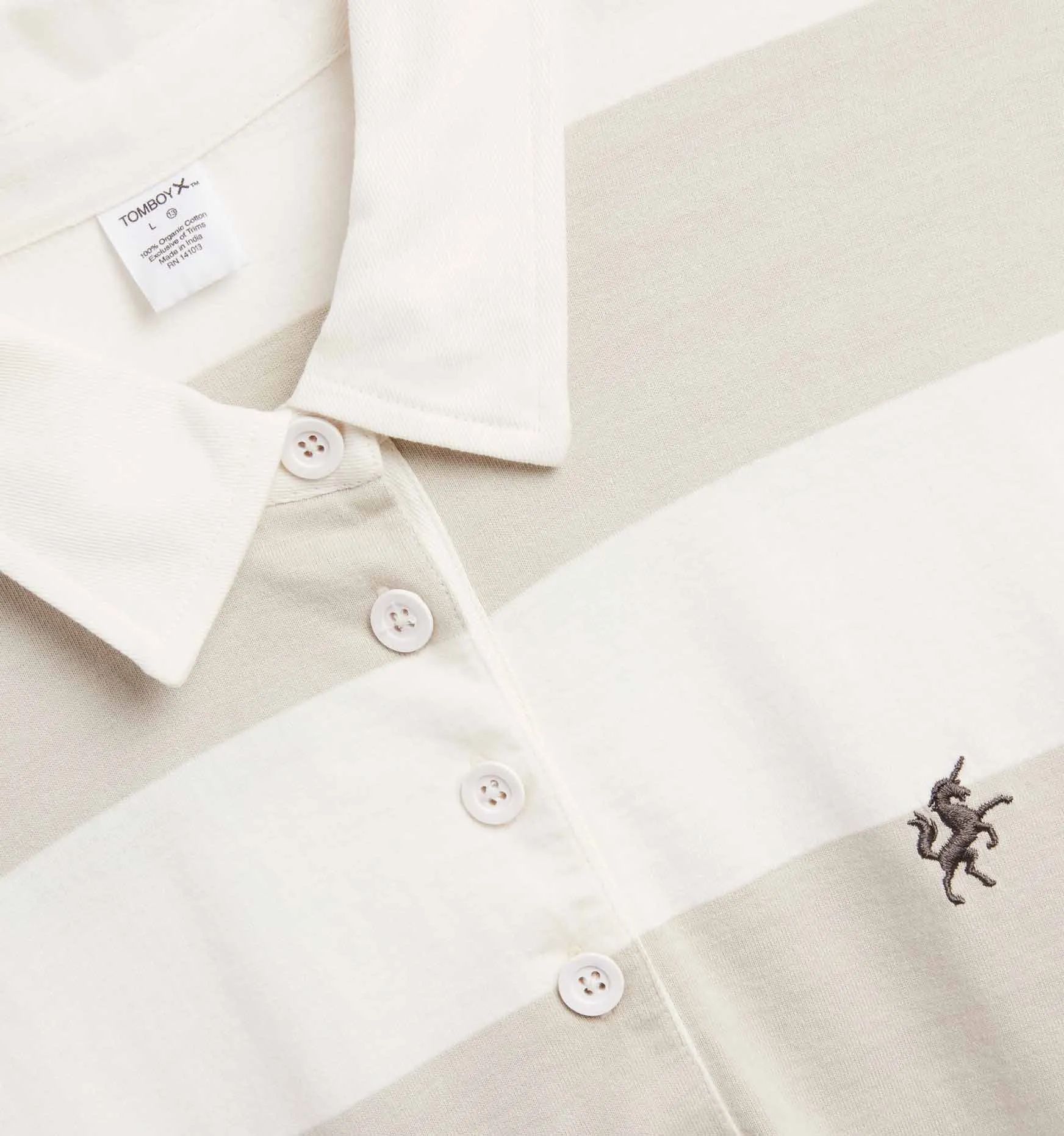 Everyday Rugby Polo LC - Stone Rugby Stripe