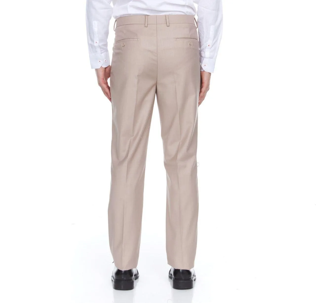 Ferera Collection-Men's 3 Piece Modern Fit Suit Color Tan