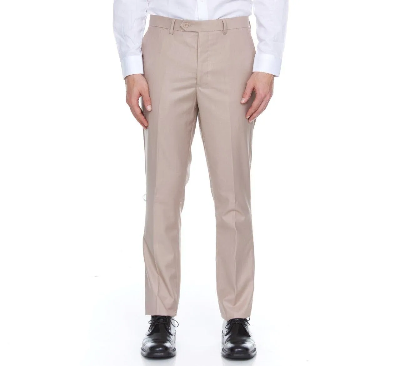 Ferera Collection-Men's 3 Piece Modern Fit Suit Color Tan