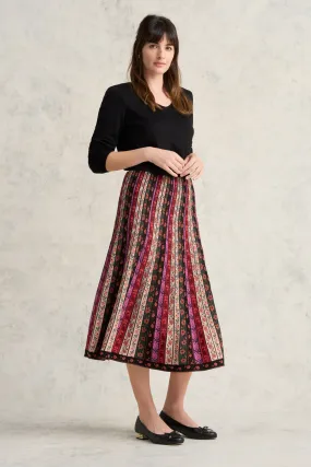 Folk Jacquard Knit Skirt