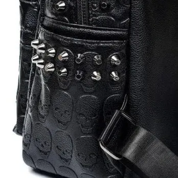 Gothic Style Skull & Rivet Decoration Backpack