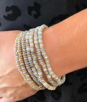 Grey & Gold Venus Bracelet Stack