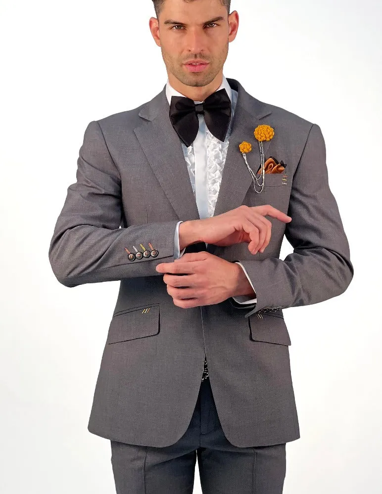 Grey Suit for Men - Prom Suits - Matteo Grey