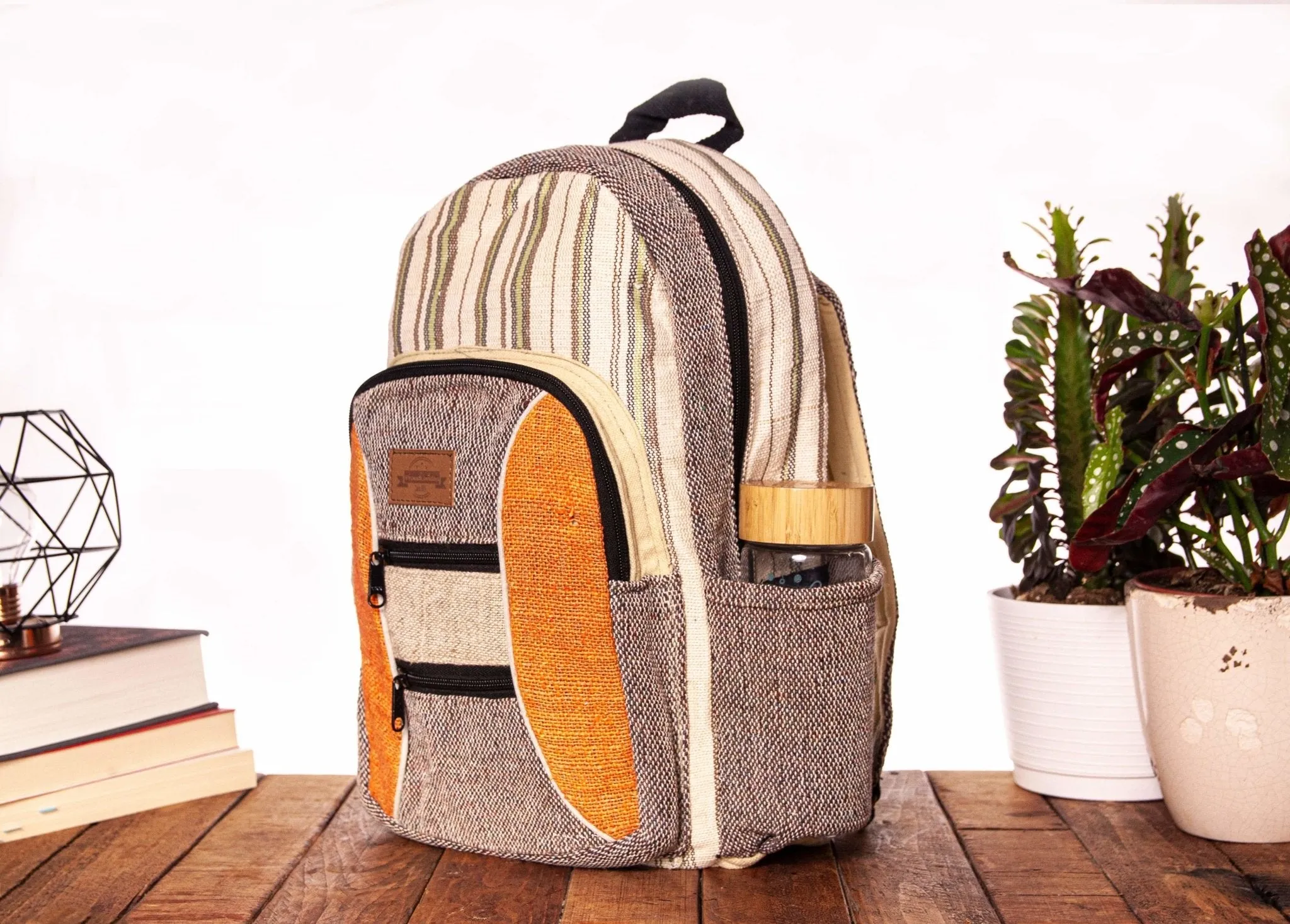 Hemp Backpack || Handmade || Sustainable Vegan Line || Mimosa