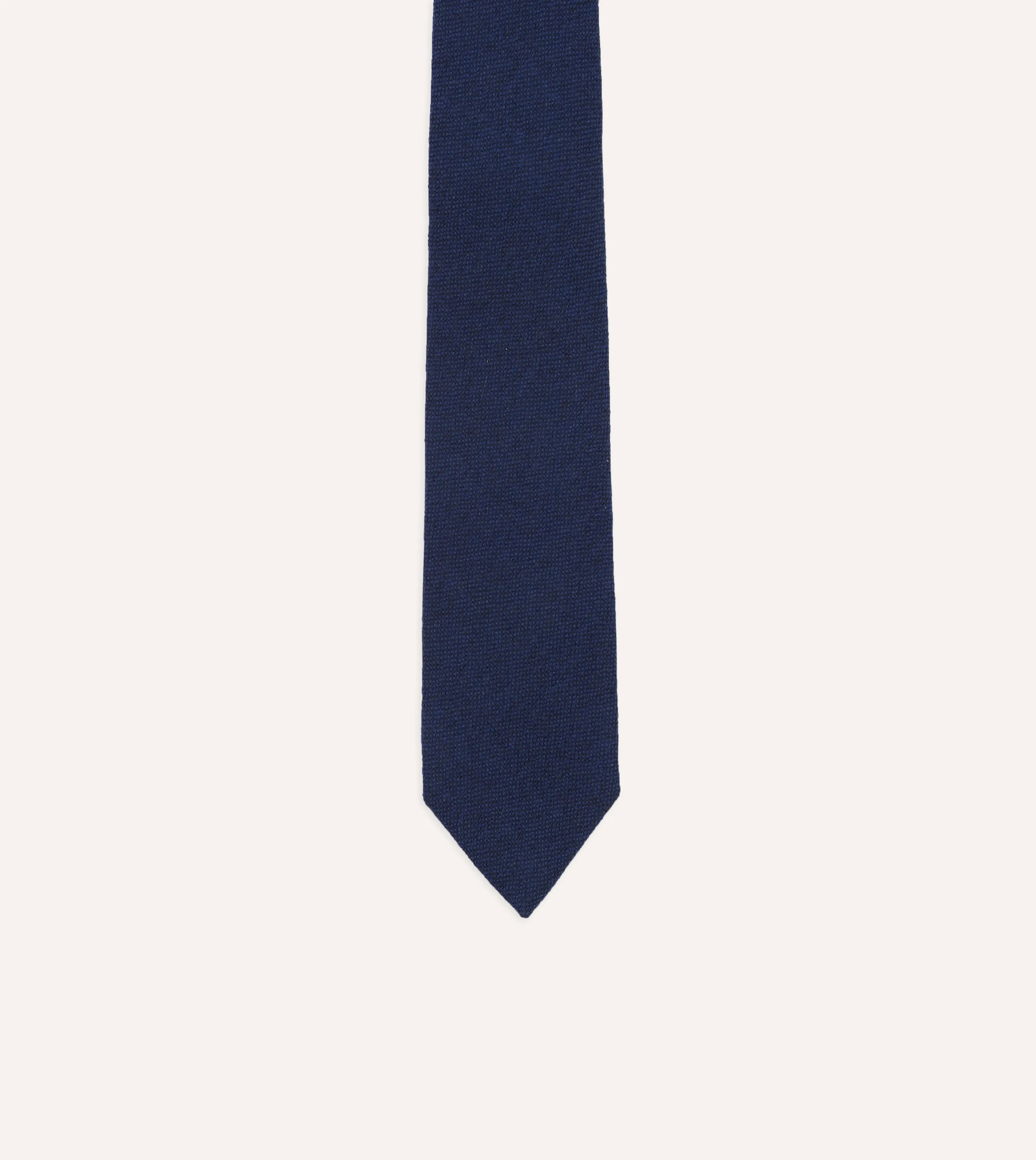 Indigo Pure Cashmere Solid Tipped Tie