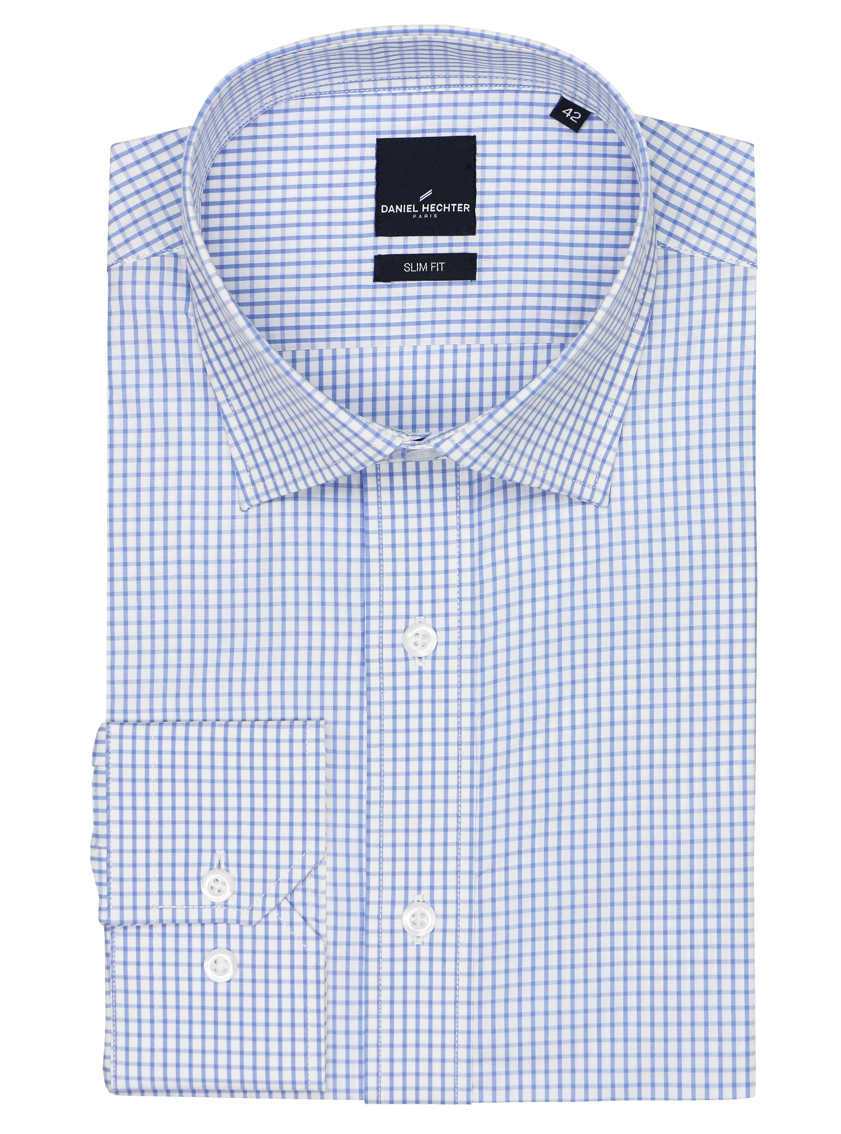 Jacque Business Light Blue Checked Shirt