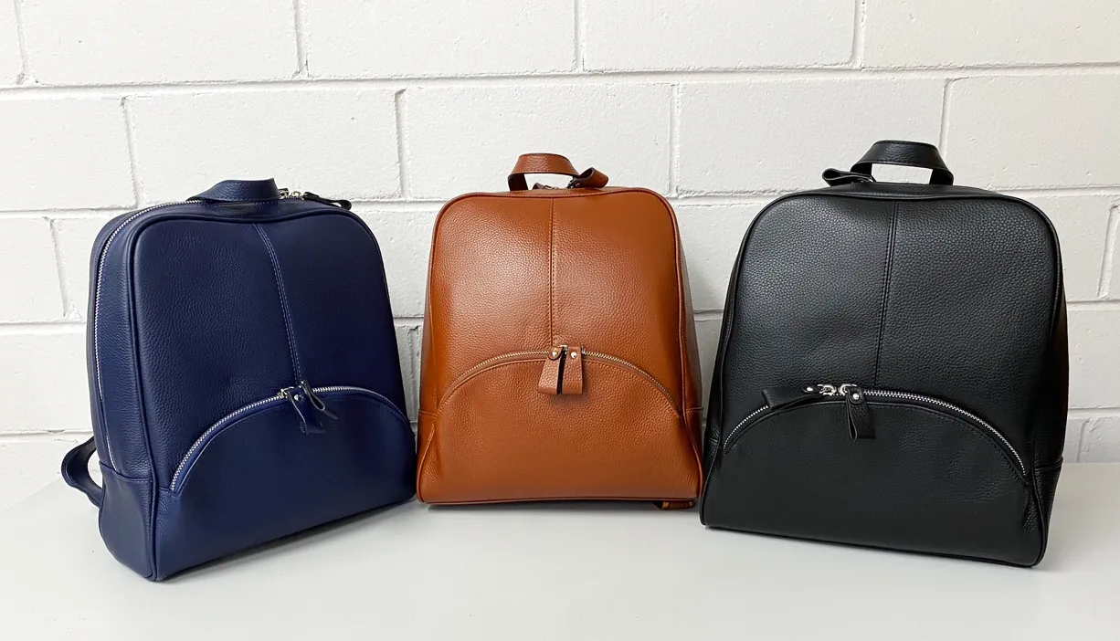 Kingscliff | Tan Premium Genuine Leather Backpack