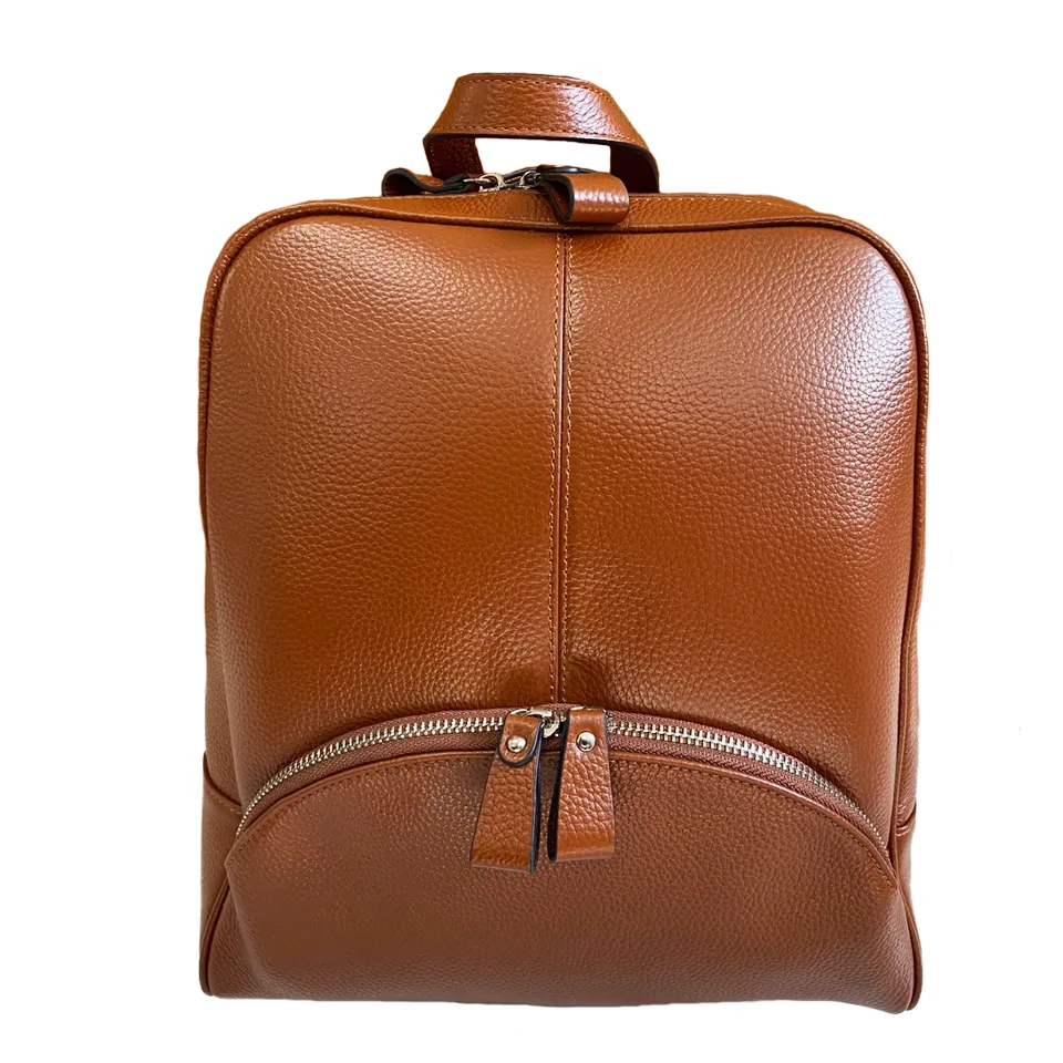 Kingscliff | Tan Premium Genuine Leather Backpack