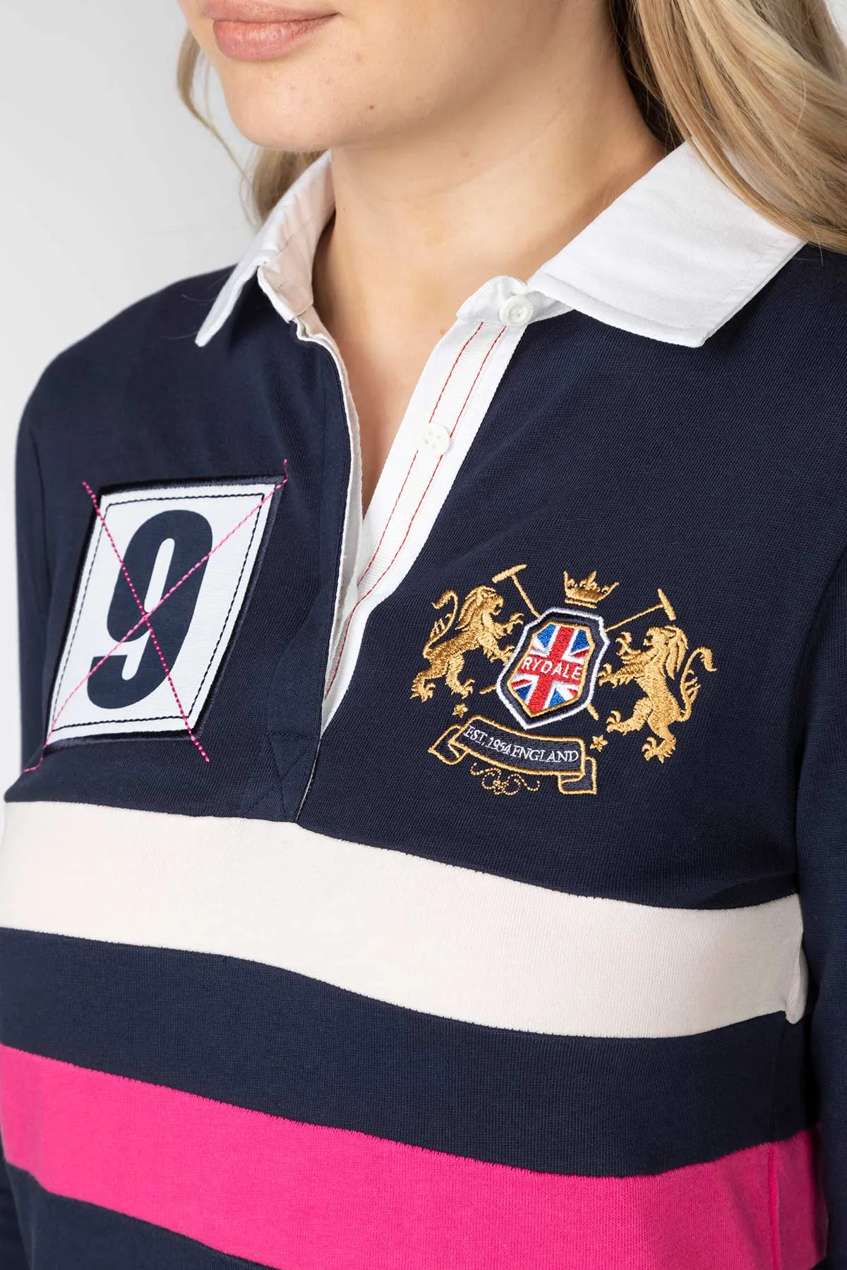 Ladies Rugby Shirt - Cropton 2 Stripe