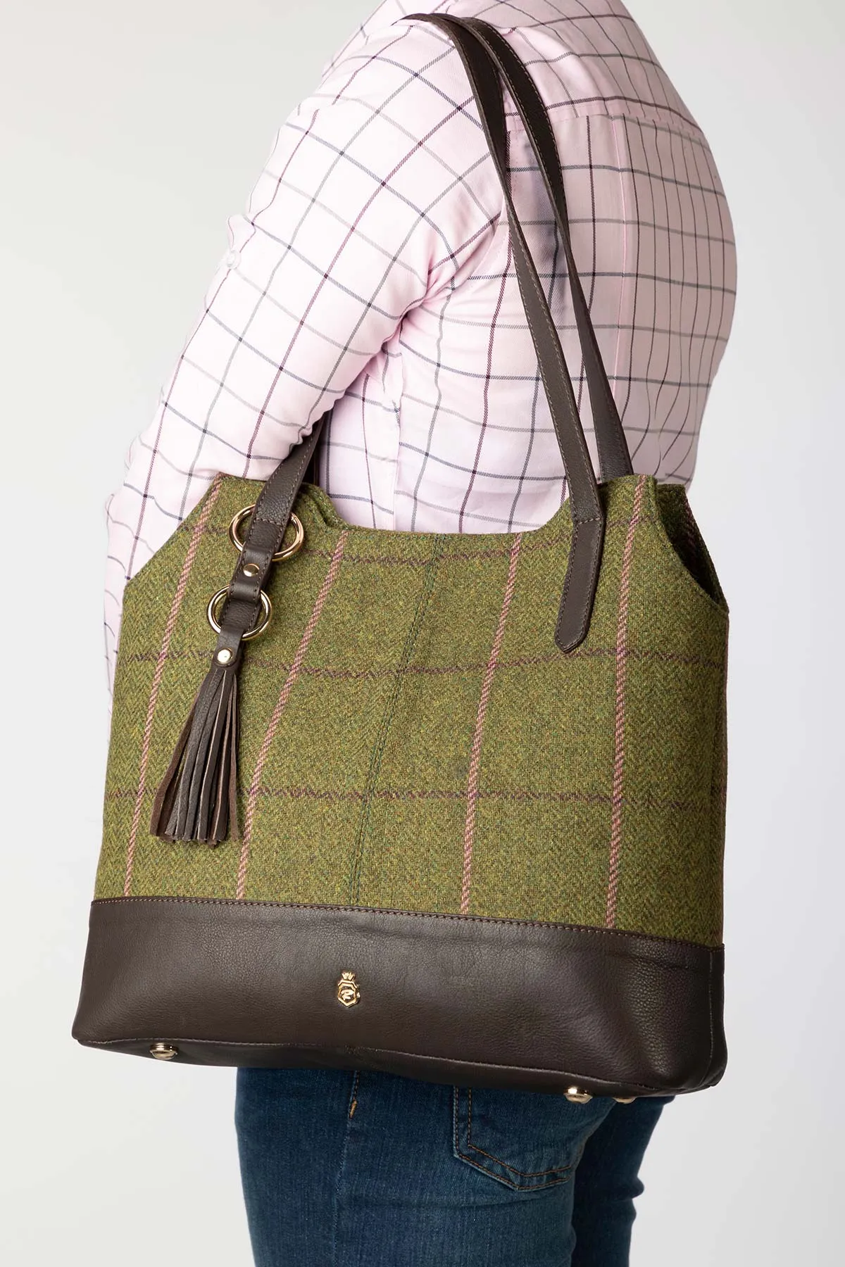 Ladies Tweed Bucket Bag - Helmsley