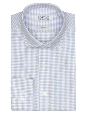 Liberty Business Light Blue Checked Shirt