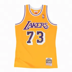 Los Angeles Lakers Dennis Rodman 1998-99 Hardwood Classics Swingman NBA Jersey by Mitchell & Ness