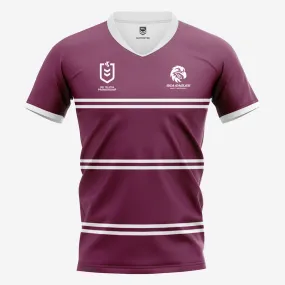 Manly Sea Eagles Kids Home Supporter Jersey NRL Rugby League by Burley Sekem