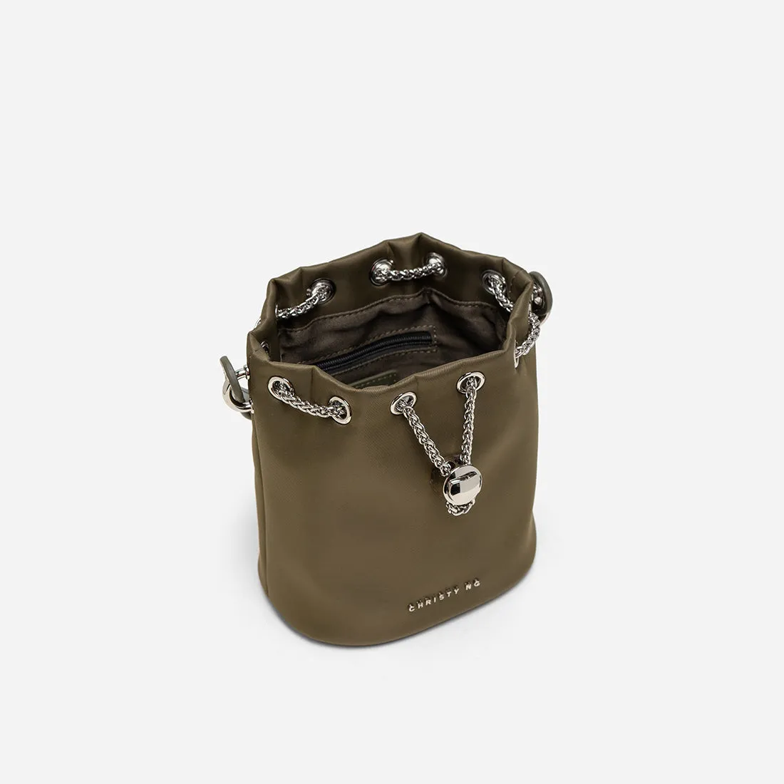 Maria Micro Nylon Bucket Bag