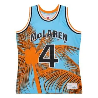 McLaren Racing F1 Special Edition Miami GP Lando Norris Mitchell & Ness Basketball Jersey