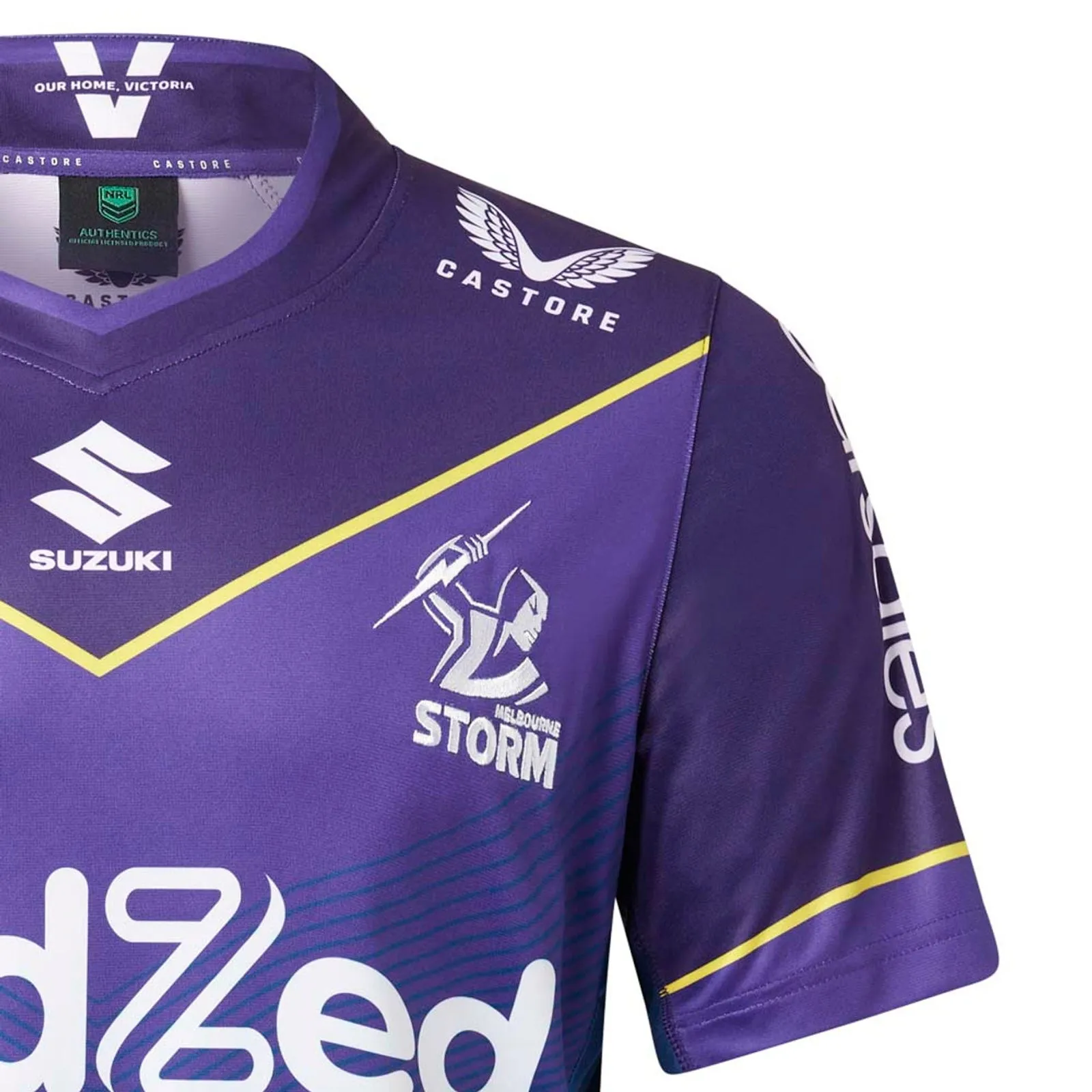 Melbourne Storm 2023 Men's Home Jersey NRL Rugby League by Castore