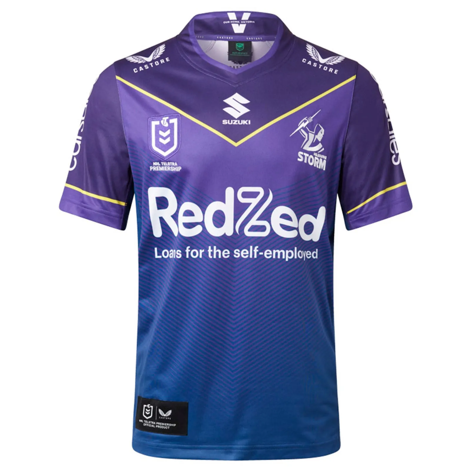 Melbourne Storm 2023 Men's Home Jersey NRL Rugby League by Castore