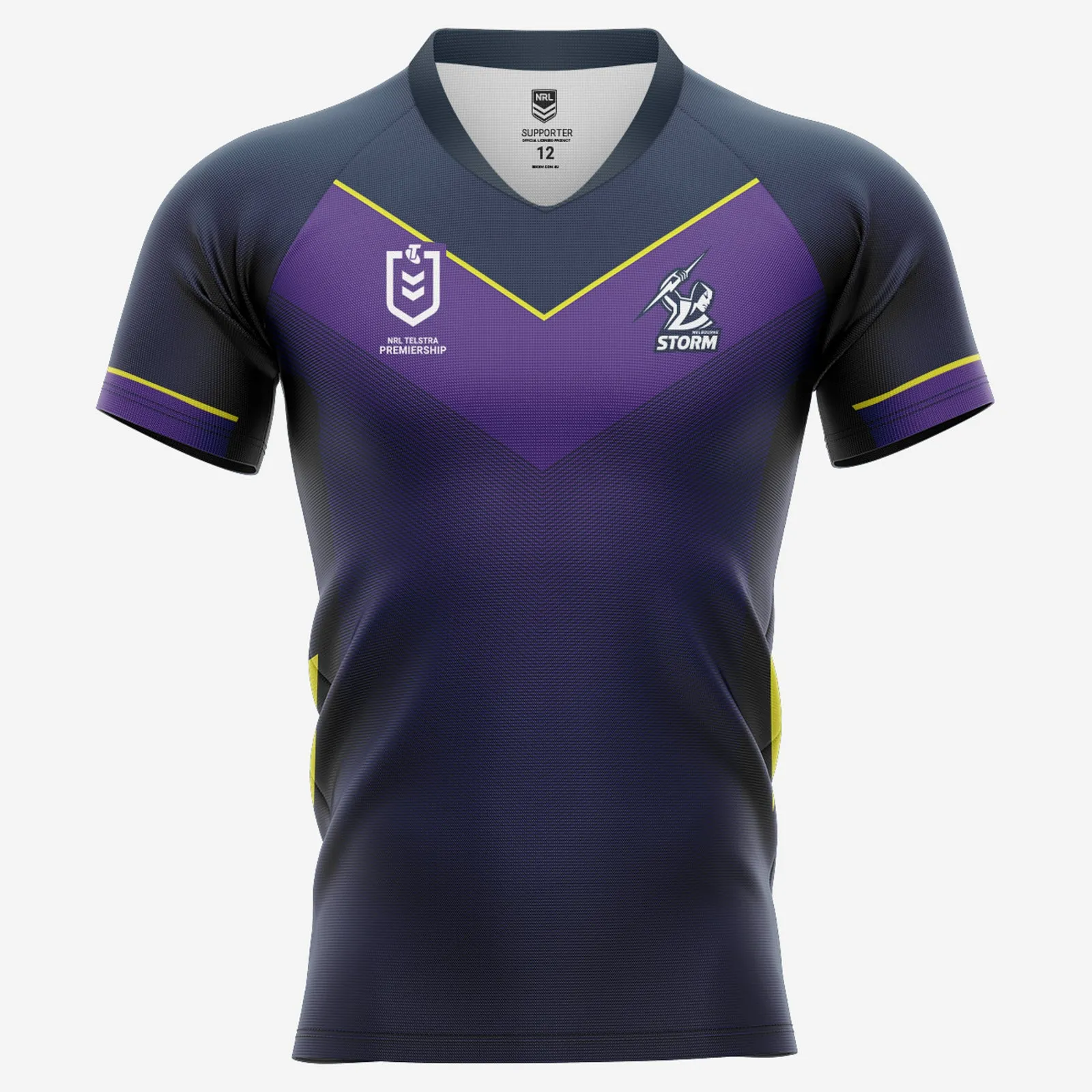 Melbourne Storm Kids Home Supporter Jersey NRL Rugby League by Burley Sekem