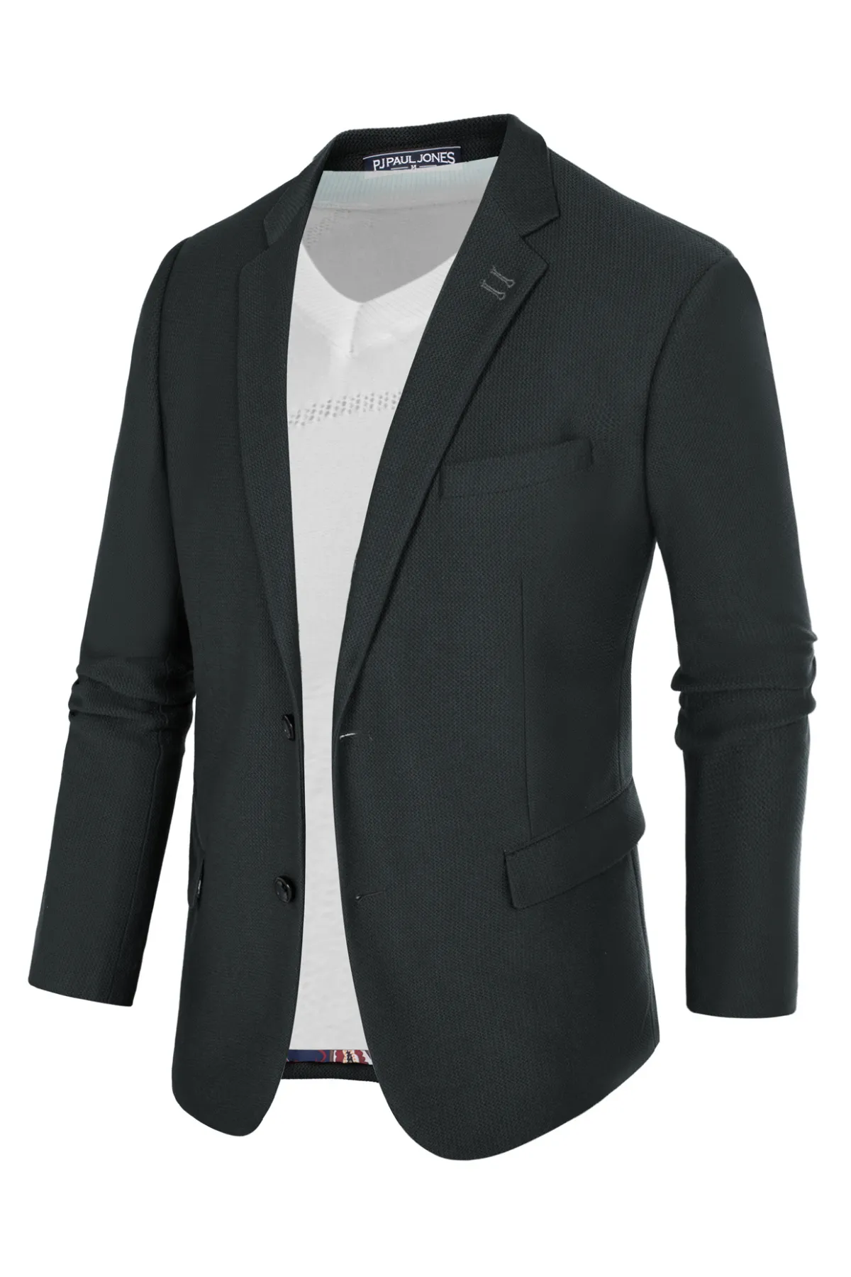 Mens Casual Blazers Lightweight Two Buttons Business Sport Coat Jackets