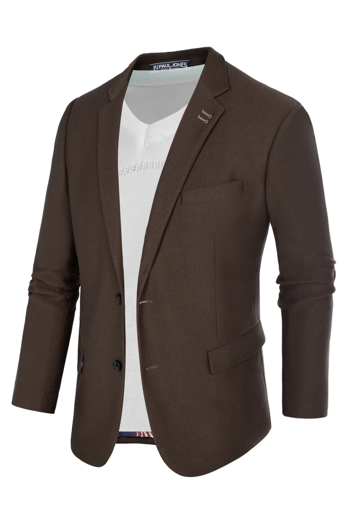 Mens Casual Blazers Lightweight Two Buttons Business Sport Coat Jackets