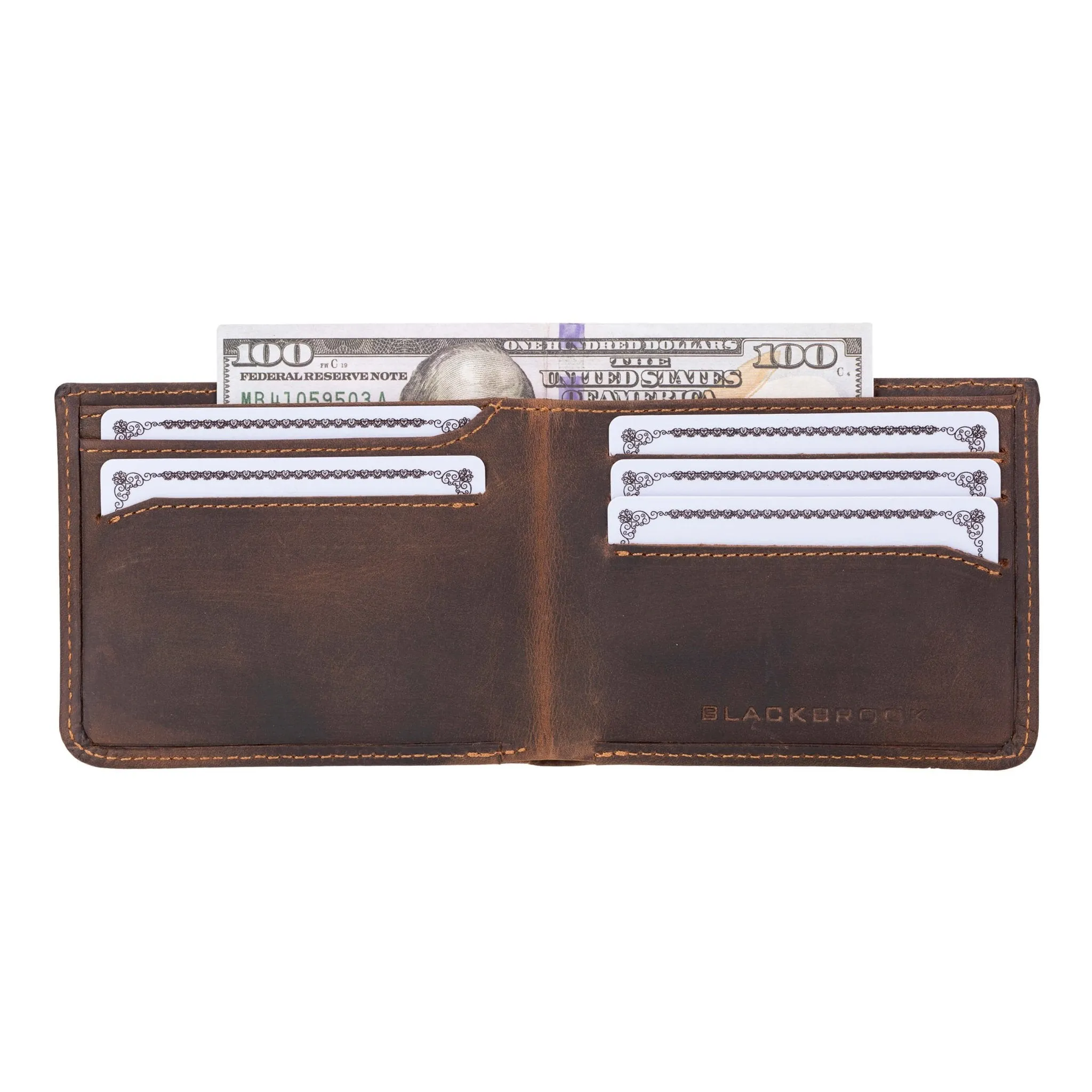 Merlin Bi-Fold Wallet, Distressed Coffee