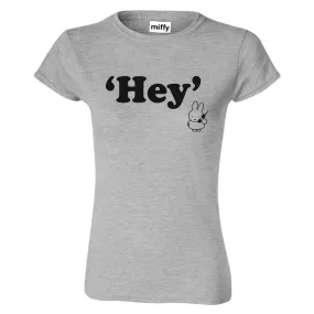 miffy ladies 'Hey' top - grey T-Shirt