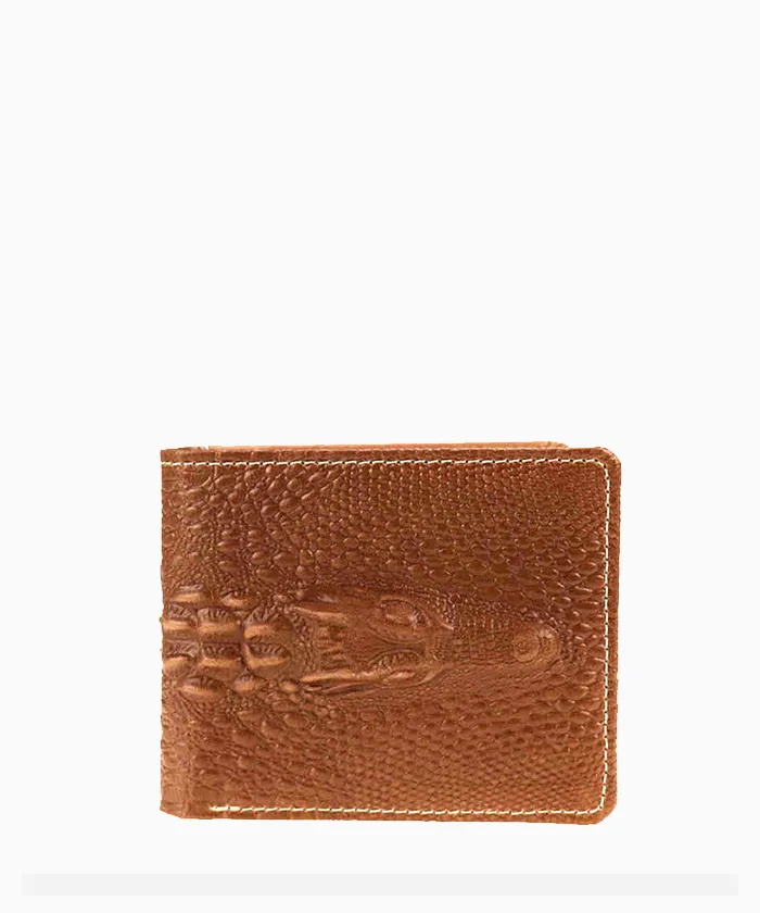 Montana West Genuine Leather Alligator Embossed Men's Wallet