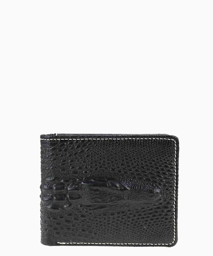 Montana West Genuine Leather Alligator Embossed Men's Wallet