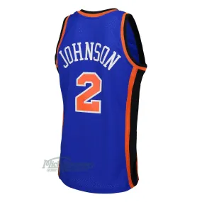 New York Knicks Larry Johnson 1998-1999 Hardwood Classics Swingman Road Jersey by Mitchell & Ness