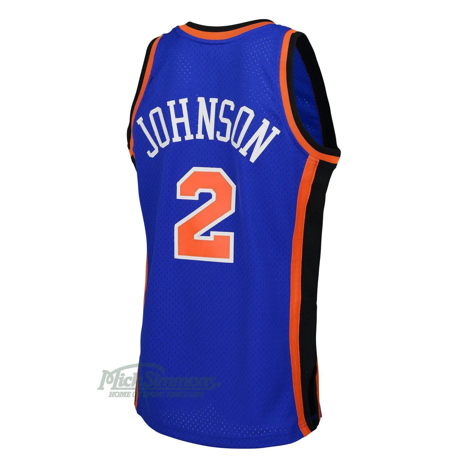 New York Knicks Larry Johnson 1998-1999 Hardwood Classics Swingman Road Jersey by Mitchell & Ness