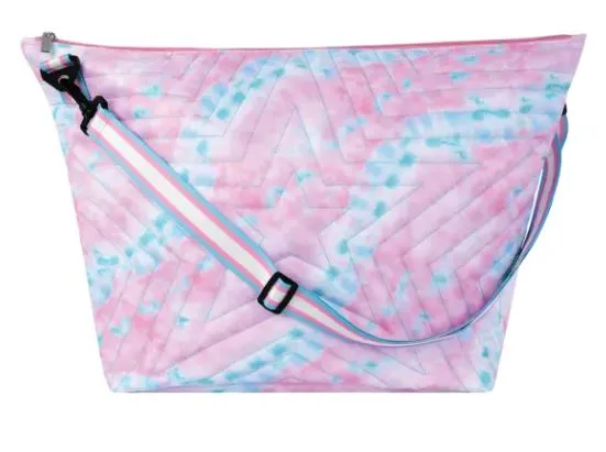 Pink quilted Weekender Bag