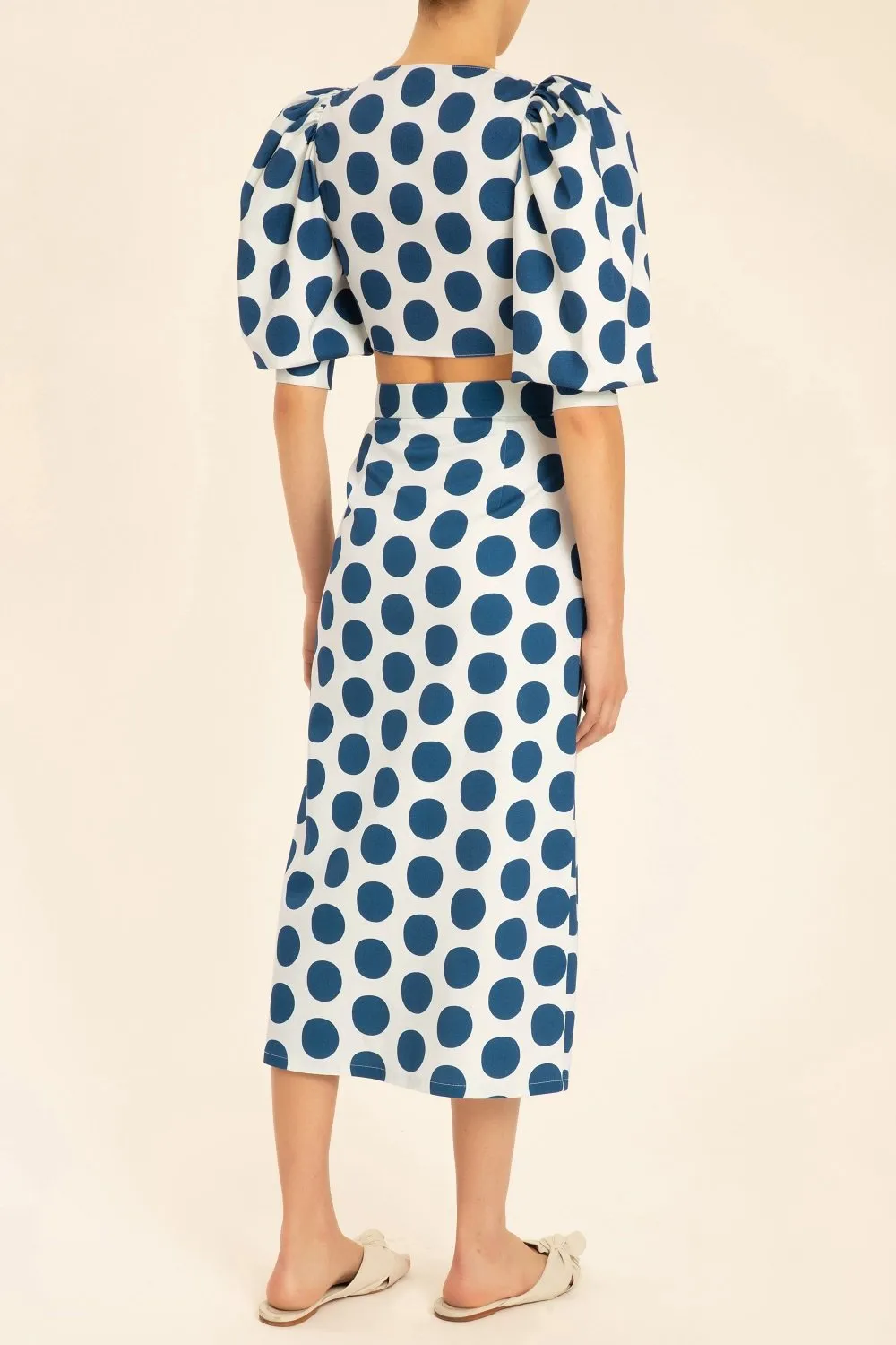 Pois Compose Midi Skirt