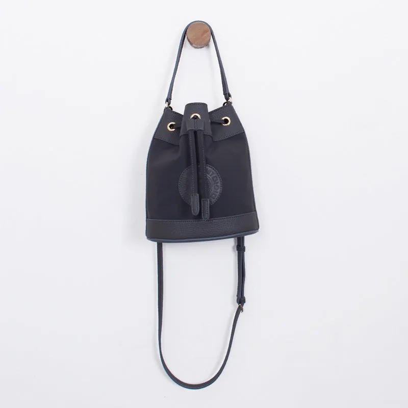 rio shoulder gray bucket bag