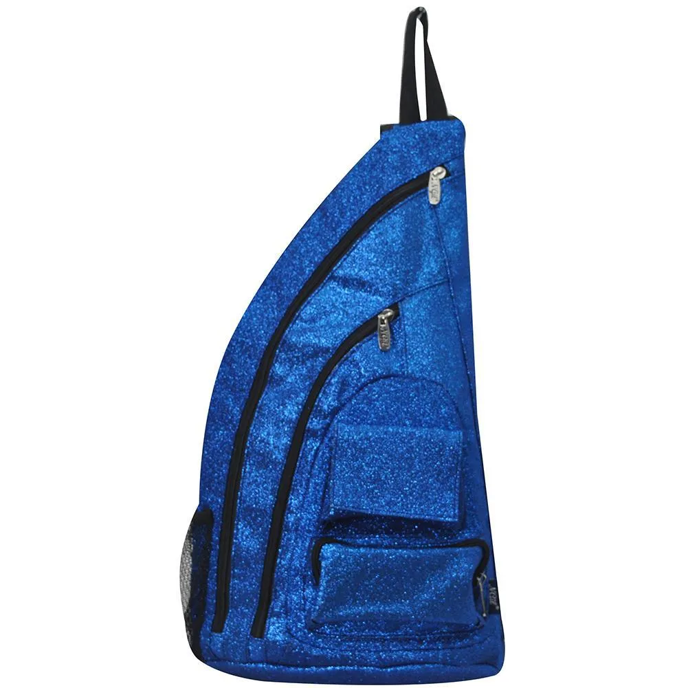 Royal Blue Glitter NGIL Sling Backpack