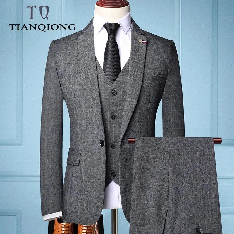 Slim Fit Business 3 Pieces Men's suit set