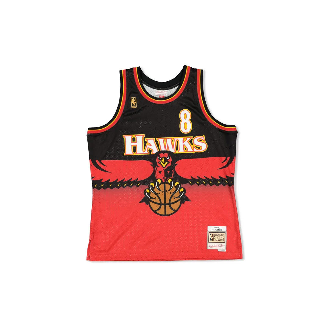 SWINGMAN JERSEY HAWKS SMITH - RED/BLACK