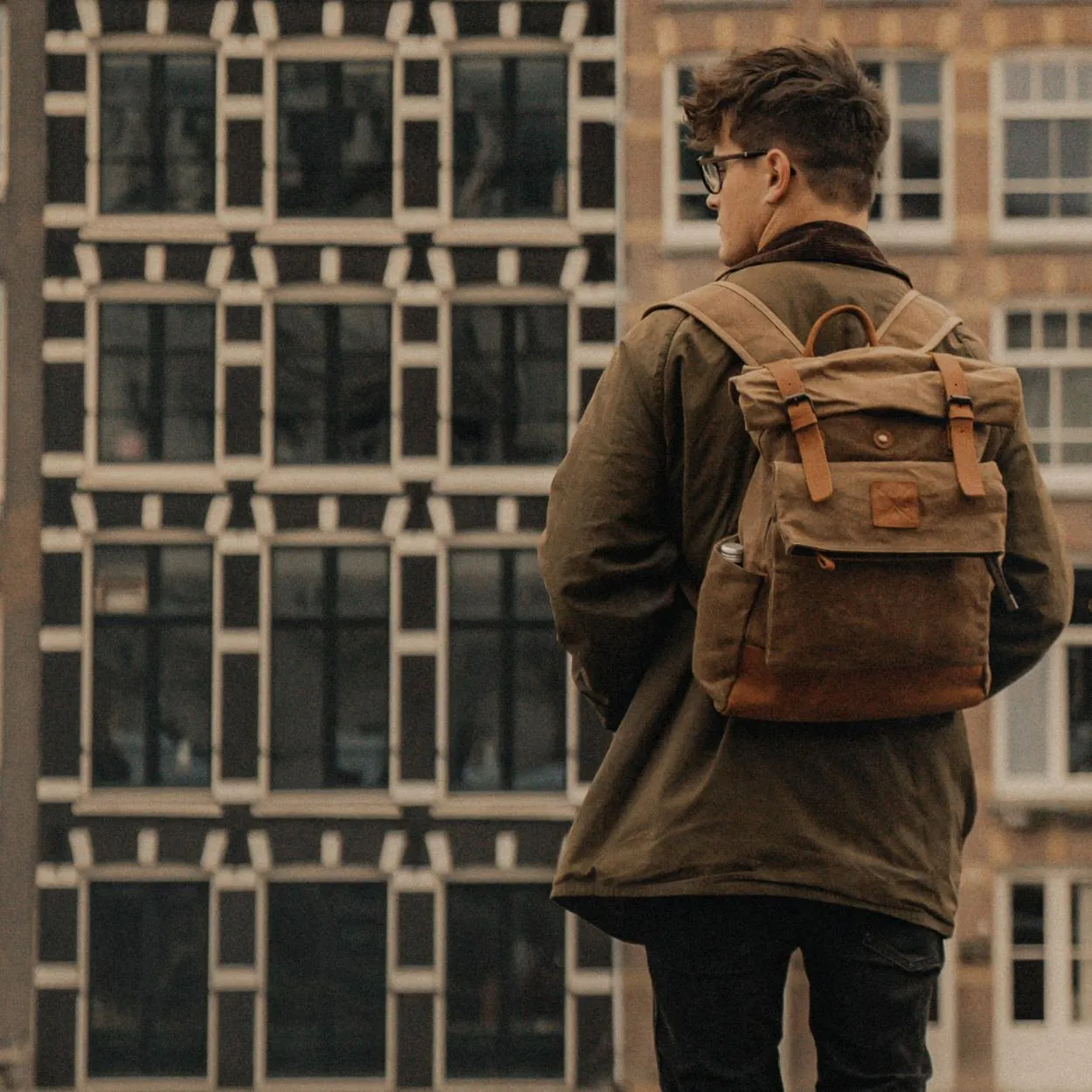 Taw - Waxed Canvas Rolltop Backpack