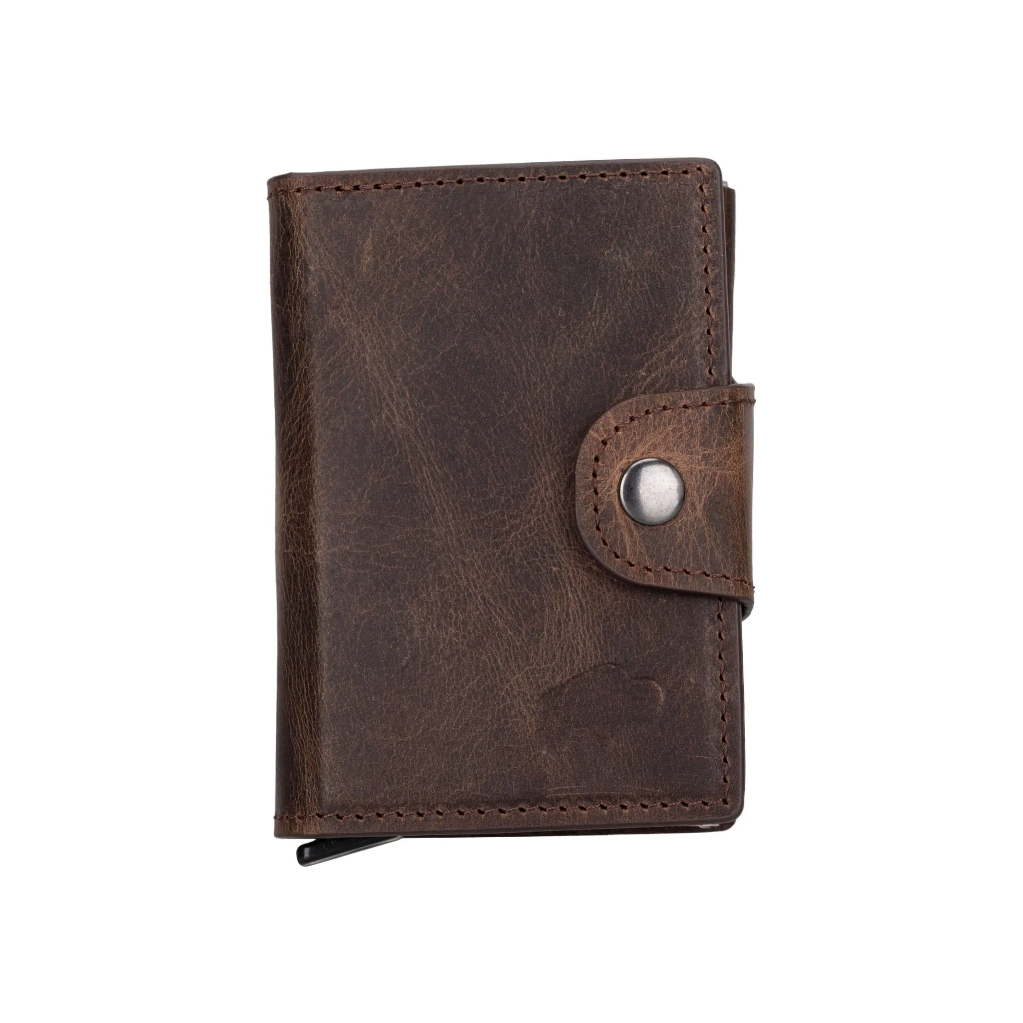 Wade Detachable Mini Wallet with RFID, Distressed Coffee