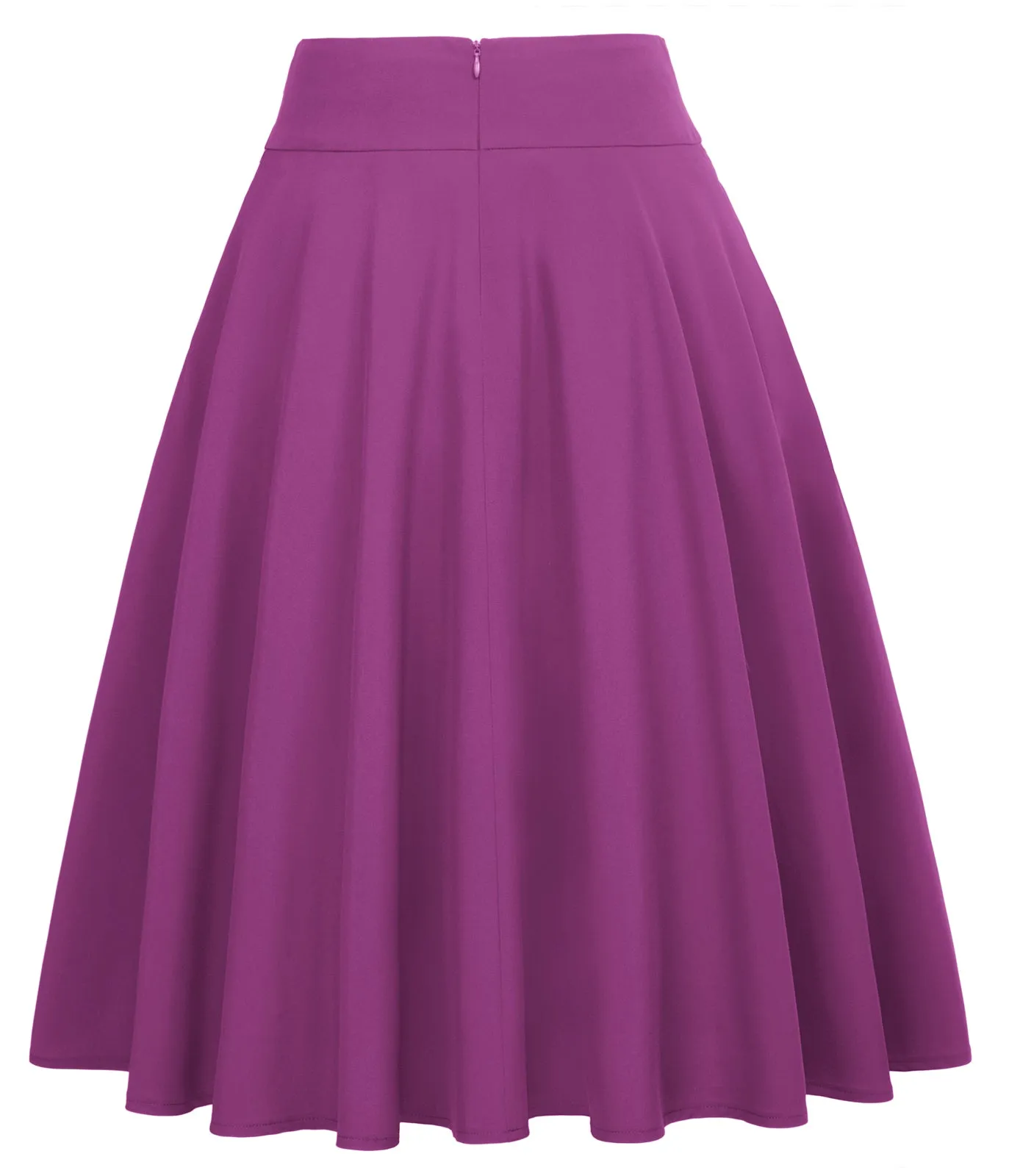 Women's High Waist A-Line Pockets Skirt