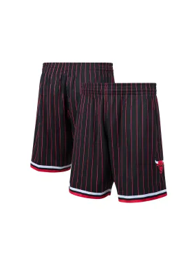 Youth NBA Chicago Bulls 1996 Swingman Alternate Striped Shorts